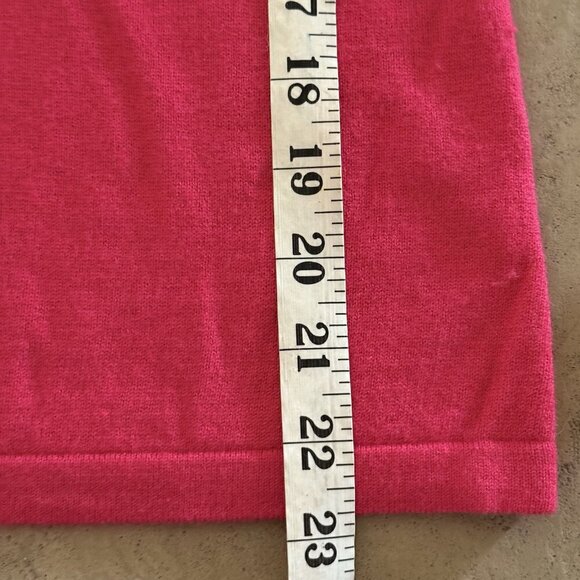 Banana Republic XS Color Block Sweater Pink Red Orange Stripe Merino Wool Blend - Picture 6 of 9